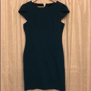 Blue Teal knee length dress.